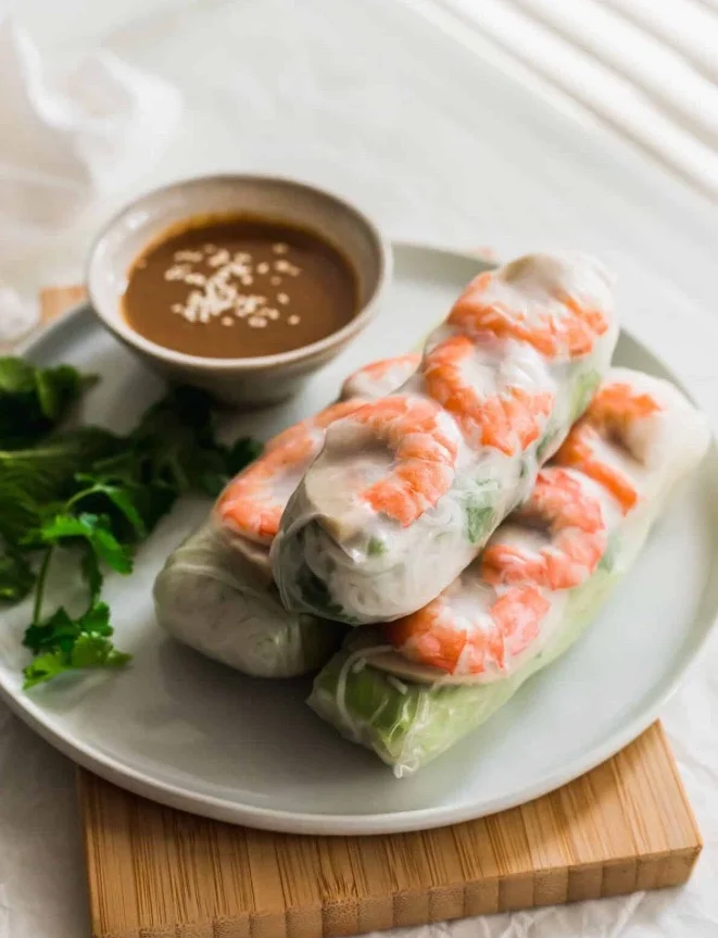 Goi Cuon — Fresh Salad Rolls at Bolsa Vietnamese Restaurant Calgary